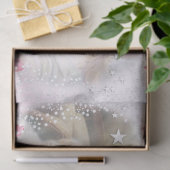 Twee Angels met Vloeiende Grens op Roze Decoupage Tissuepapier (Geschenk)