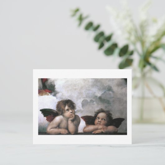 Twee Angels, Raphael Fine Art Briefkaart (Staand voorkant)