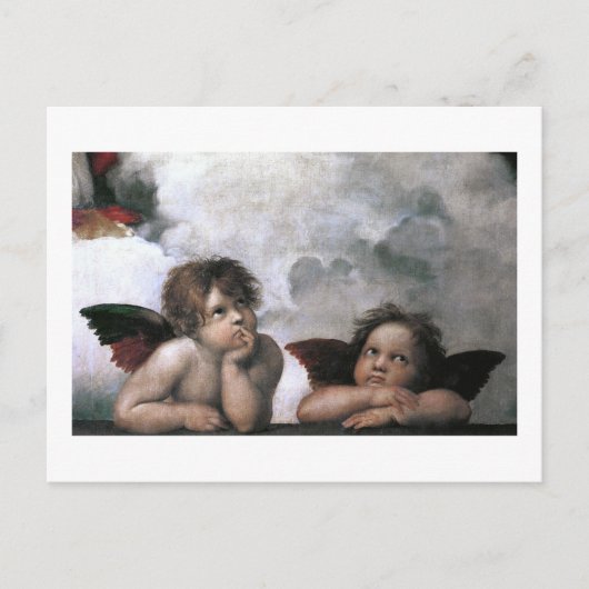 Twee Angels, Raphael Fine Art Briefkaart (Voorkant)