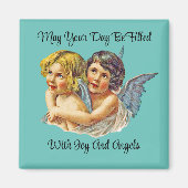 Twee Angels Square Magnet (Voorkant)