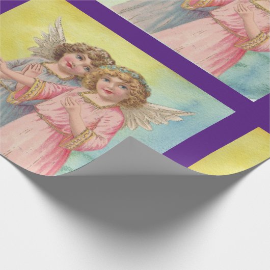 Twee  Angels wrappingpapier Cadeaupapier (Hoek)