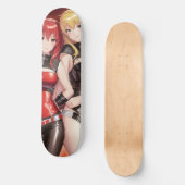 Twee anime meisjes persoonlijk skateboard (Voorkant)