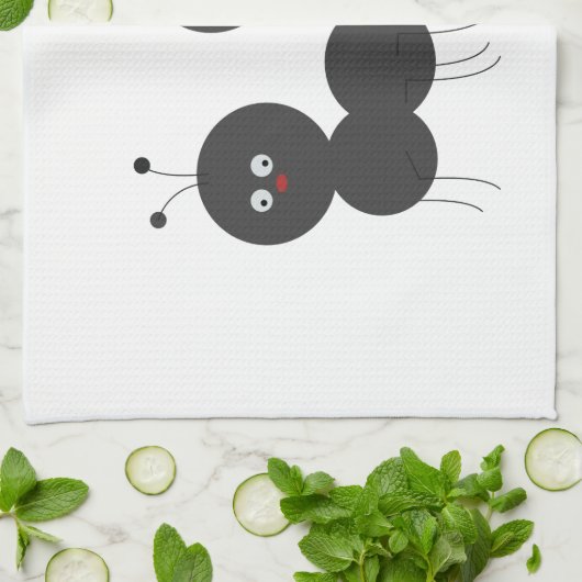 Twee antennes theedoek (Gevouwen)