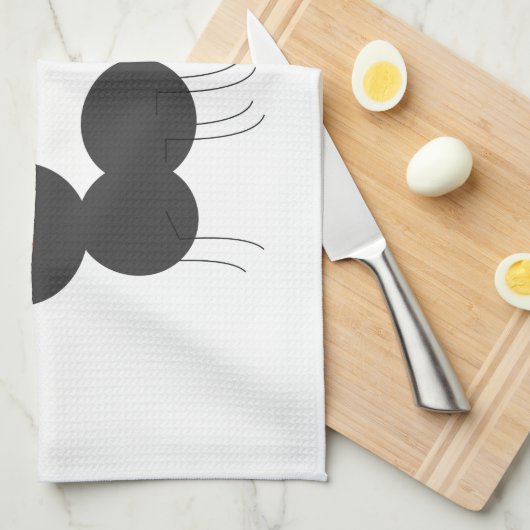 Twee antennes theedoek (Quarter Fold)