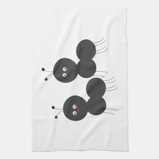 Twee antennes theedoek (Verticaal)