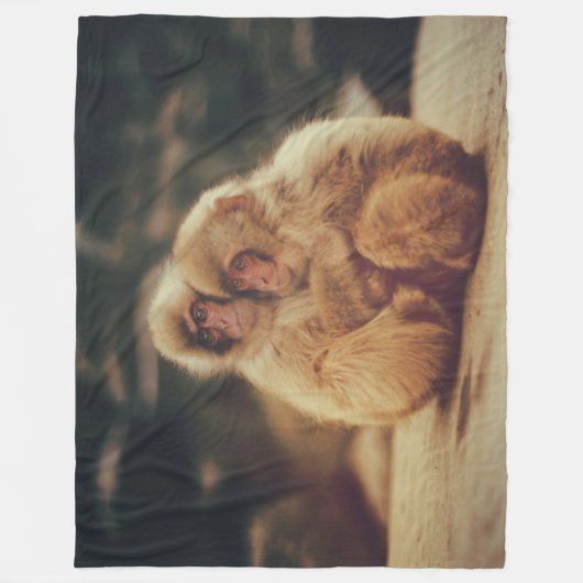 TWEE APEN FLEECE DEKEN (Voorkant)