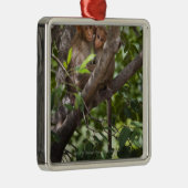 Twee apen in een boom metalen ornament (Rechts)