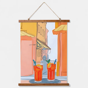 Twee Aperols alstublieft! Hangend Wandkleed