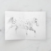 Twee Appaloosas Horse Wenskaart Kaart (Binnen)