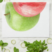 Twee appels theedoek (Gevouwen)