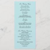 Twee aquarel Adirondack stoelen | Ceremony-program Programmakaart (Achterkant)