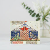 Twee arabische speelschaken in een tent briefkaart (Staand voorkant)