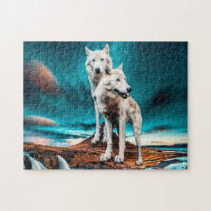 Twee Arctische Wolven Legpuzzel