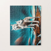 Twee Arctische Wolven Legpuzzel (Verticaal)