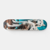 Twee Arctische Wolven Persoonlijk Skateboard (Horizontaal)