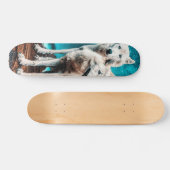 Twee Arctische Wolven Persoonlijk Skateboard (Horizontaal)