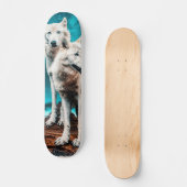 Twee Arctische Wolven Persoonlijk Skateboard (Voorkant)