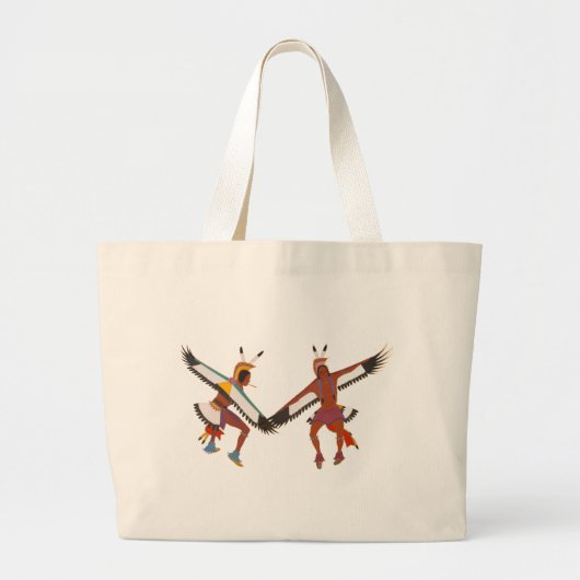 Twee arenddansers grote tote bag (Voorkant)