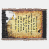 Twee arenden met Jesaja 40:31 Deken (Voorkant)