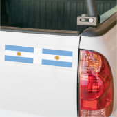TWEE Argentijnse nationale vlag Bumpersticker (Op Truck)