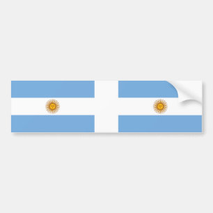 TWEE Argentijnse nationale vlag Bumpersticker