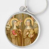 Twee Arme Clare Heiligen (Detail; SAU 027) Circula Sleutelhanger (Voorkant)