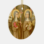 Twee arme klare heiligen (SAU 027) Keramisch Ornament (Rechts)