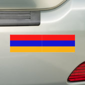 TWEE Armeense vlag Bumpersticker (Op auto)