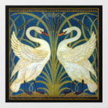 Twee Art Deco Swans Wall Decal Muurstickers<br><div class="desc">Twee kunstdeco zwant wanddeksels.</div>