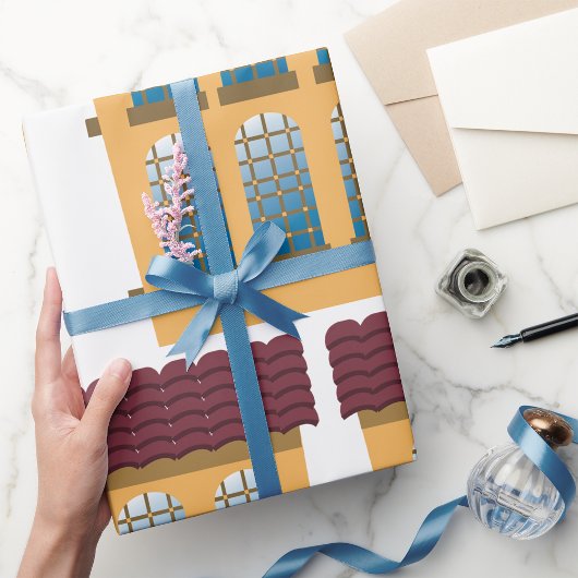 Twee artikelen voor het verpakken van artikelen cadeaupapier