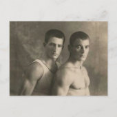 Twee atleten briefkaart (Voorkant)