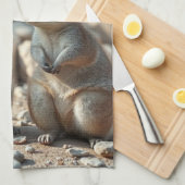 Twee Aussie Rottnest-eiland Quokkas, Theedoek (Quarter Fold)