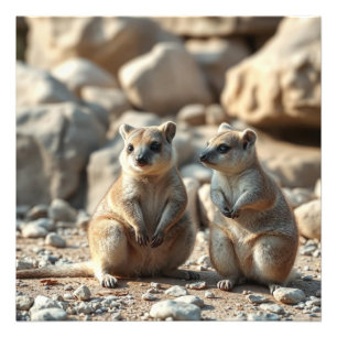 Twee Aussie Rottnest is het land van de quota, Foto Afdruk