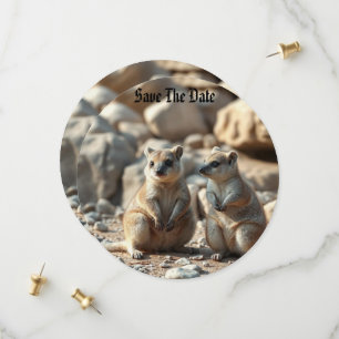 Twee Aussie Rottnest IsLand Quokkas, Save The Date