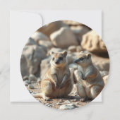 Twee Aussie Rottnest IsLand Quokkas, Save The Date (Achterkant)