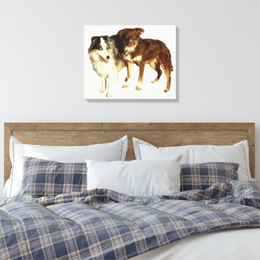 Twee Aussies Canvas Afdruk (Insitu (Slaapkamer))
