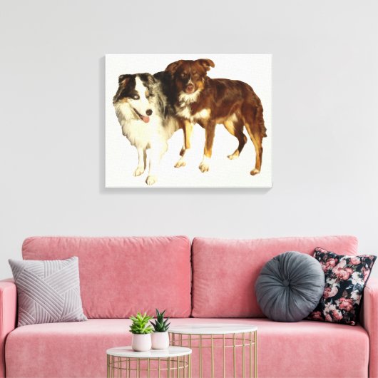 Twee Aussies Canvas Afdruk (Insitu (Woonkamer))