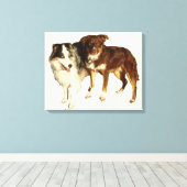 Twee Aussies Canvas Afdruk (Insitu (Houten vloer))