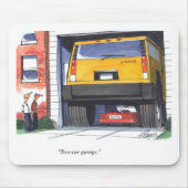 Twee autogarage muismat (Voorkant)