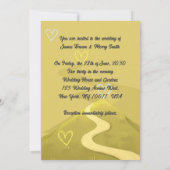 Twee auto's Houses Hill Road Hearts Weddenschap Kaart (Achterkant)