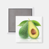 Twee avocado's magneet (Voorkant / Achterkant)