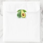 Twee avocado's vierkante sticker (Tas)