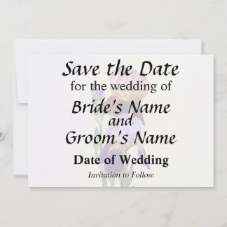 Twee Baardirissen, Eén Wijnrood, Eén Paars Save The Date