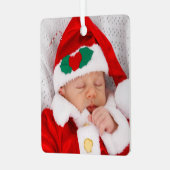 Twee Baby Afbeeldingen Metalen Ornament (Voorkant links)