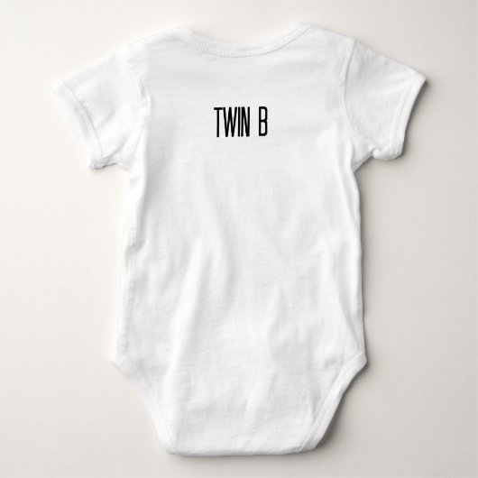 Twee Baby-cadeauideeën: "Nee, we zijn niet identie Romper (Achterkant)