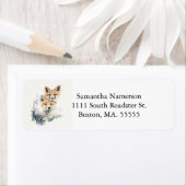 Twee Baby foxes Etiket (Insitu)