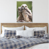 Twee Baby grote paarden Canvas Afdruk (Insitu (Slaapkamer))