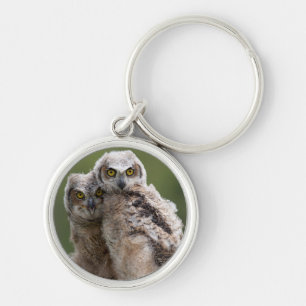 Twee Baby grote paarden Sleutelhanger