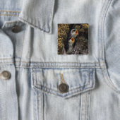 Twee Baby-oversteeksels Vierkante Button 5,1 Cm (In situ)
