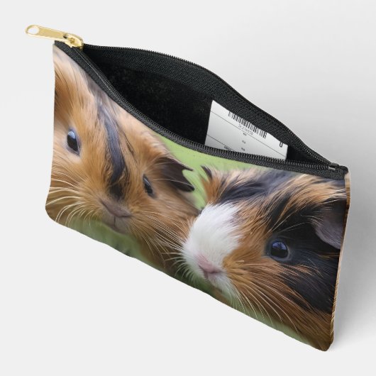 Twee baby schildpad cavia's, etui (Open)